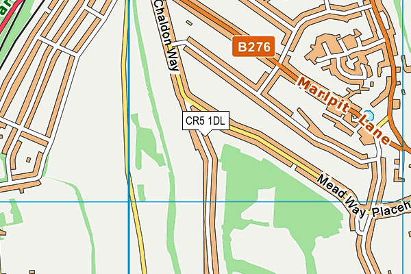 CR5 1DL map - OS VectorMap District (Ordnance Survey)