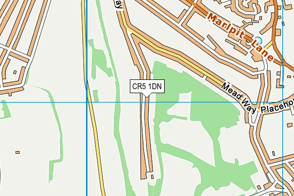 CR5 1DN map - OS VectorMap District (Ordnance Survey)