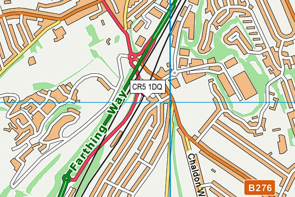 CR5 1DQ map - OS VectorMap District (Ordnance Survey)