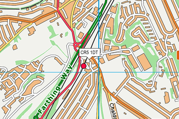 CR5 1DT map - OS VectorMap District (Ordnance Survey)