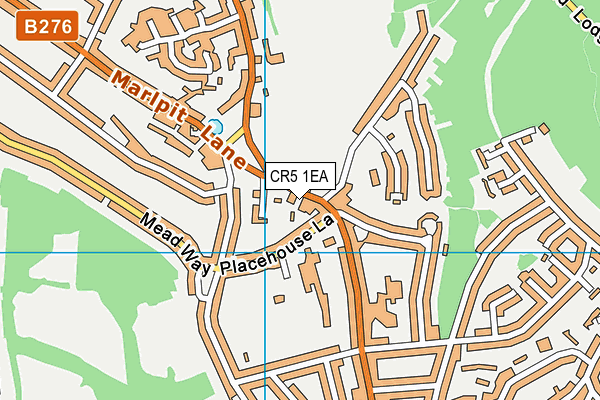 CR5 1EA map - OS VectorMap District (Ordnance Survey)