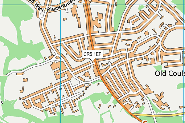 CR5 1EF map - OS VectorMap District (Ordnance Survey)