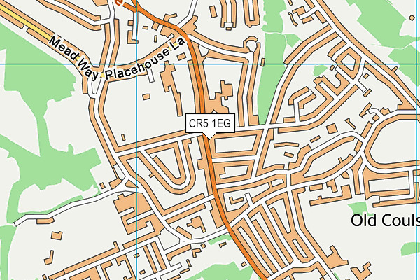 CR5 1EG map - OS VectorMap District (Ordnance Survey)
