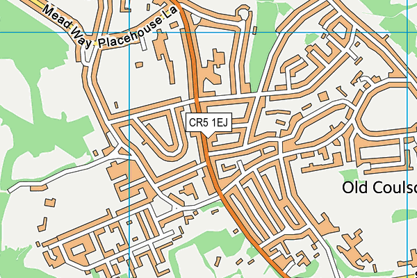 CR5 1EJ map - OS VectorMap District (Ordnance Survey)