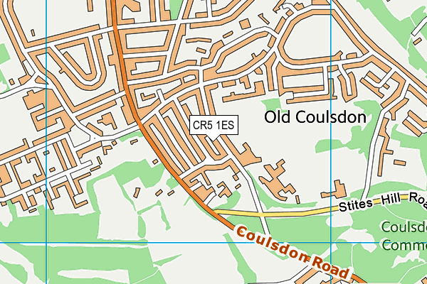 Oasis Academy Coulsdon map (CR5 1ES) - OS VectorMap District (Ordnance Survey)