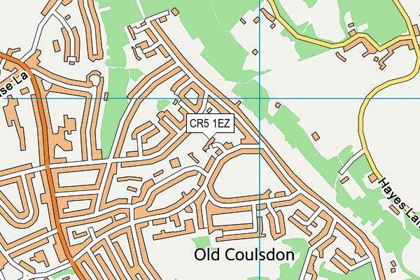 CR5 1EZ map - OS VectorMap District (Ordnance Survey)