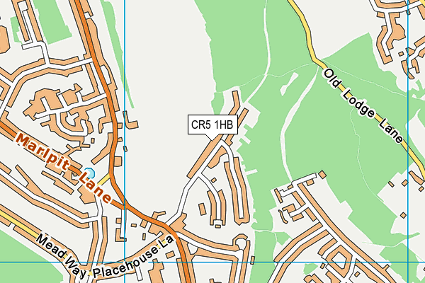 CR5 1HB map - OS VectorMap District (Ordnance Survey)