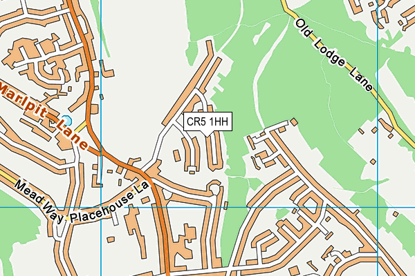 CR5 1HH map - OS VectorMap District (Ordnance Survey)