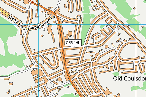 CR5 1HL map - OS VectorMap District (Ordnance Survey)