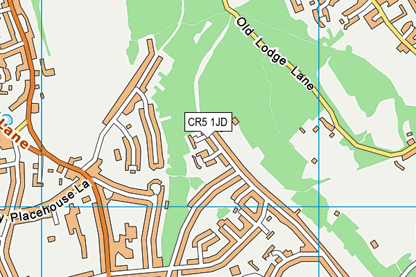 CR5 1JD map - OS VectorMap District (Ordnance Survey)