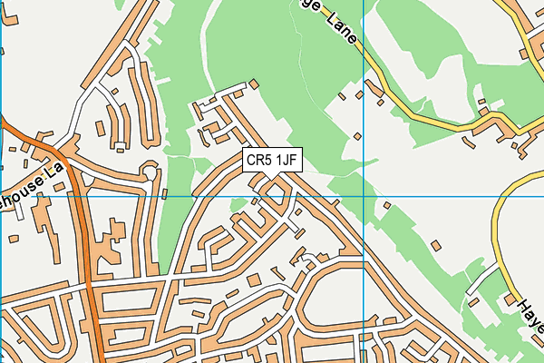 CR5 1JF map - OS VectorMap District (Ordnance Survey)