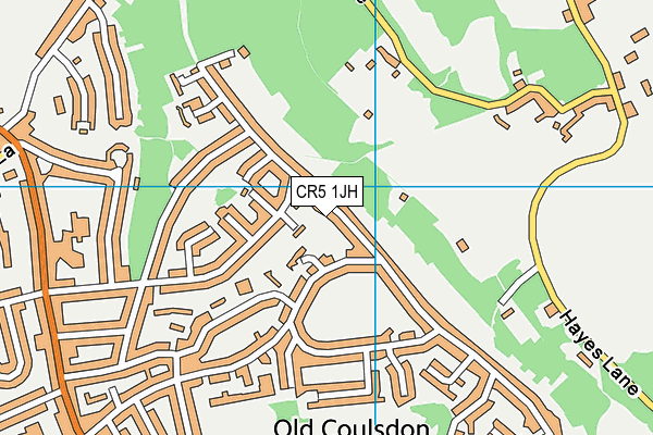 CR5 1JH map - OS VectorMap District (Ordnance Survey)