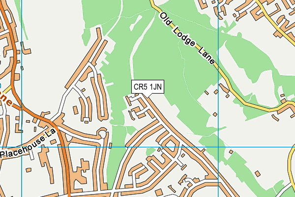 CR5 1JN map - OS VectorMap District (Ordnance Survey)