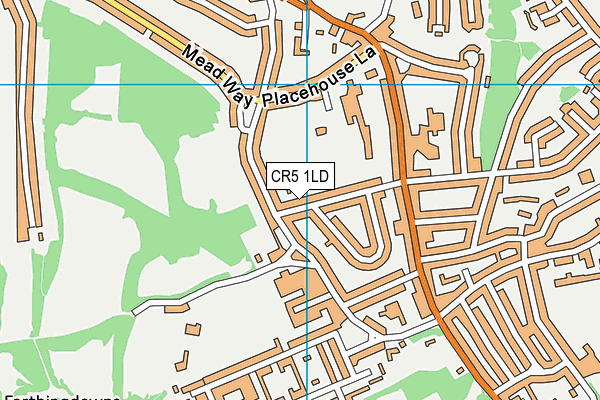 CR5 1LD map - OS VectorMap District (Ordnance Survey)