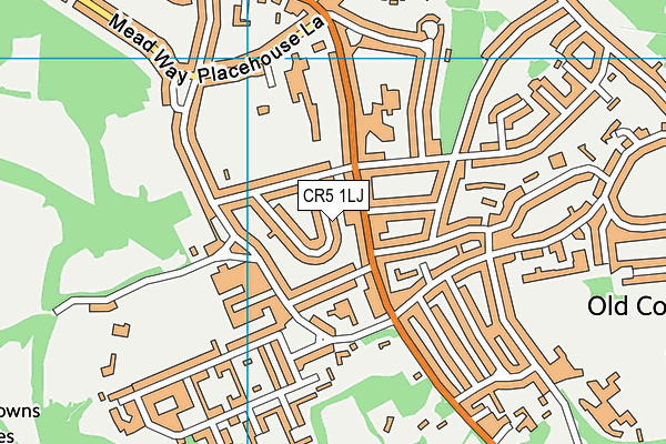 CR5 1LJ map - OS VectorMap District (Ordnance Survey)