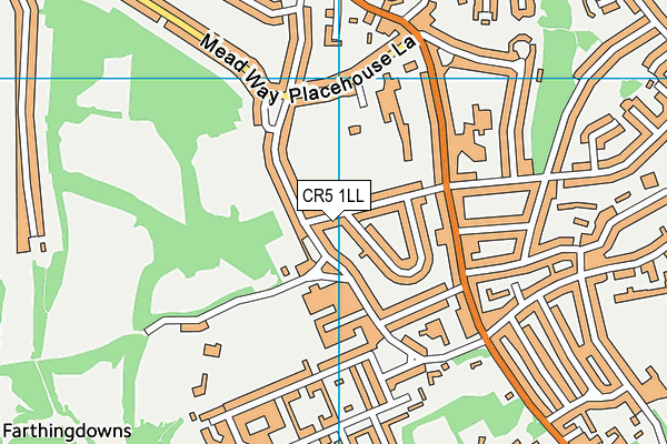 CR5 1LL map - OS VectorMap District (Ordnance Survey)