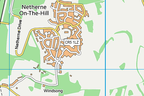 CR5 1LZ map - OS VectorMap District (Ordnance Survey)