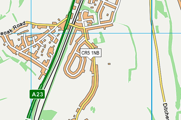 CR5 1NB map - OS VectorMap District (Ordnance Survey)