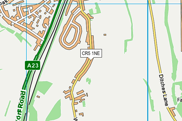CR5 1NE map - OS VectorMap District (Ordnance Survey)