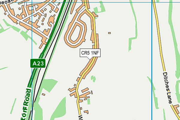 CR5 1NF map - OS VectorMap District (Ordnance Survey)