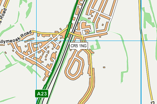 CR5 1NG map - OS VectorMap District (Ordnance Survey)