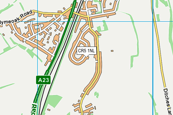CR5 1NL map - OS VectorMap District (Ordnance Survey)