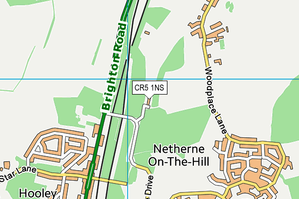 CR5 1NS map - OS VectorMap District (Ordnance Survey)