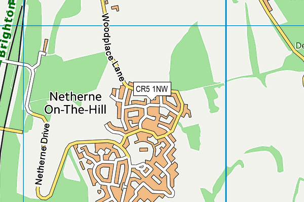 CR5 1NW map - OS VectorMap District (Ordnance Survey)