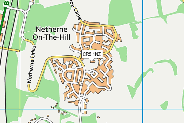 CR5 1NZ map - OS VectorMap District (Ordnance Survey)