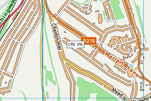 CR5 1PA map - OS VectorMap District (Ordnance Survey)