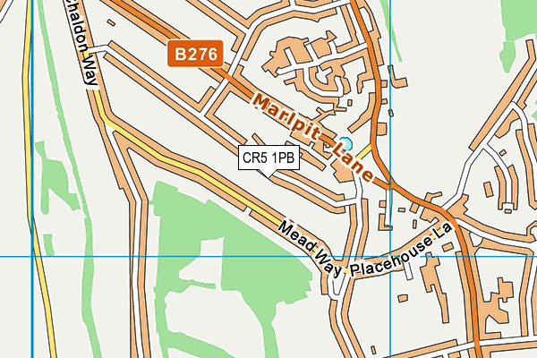 CR5 1PB map - OS VectorMap District (Ordnance Survey)