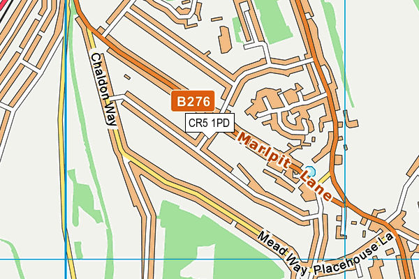 CR5 1PD map - OS VectorMap District (Ordnance Survey)