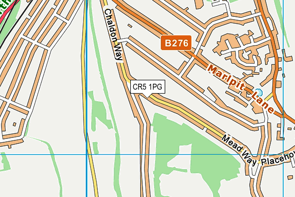 CR5 1PG map - OS VectorMap District (Ordnance Survey)