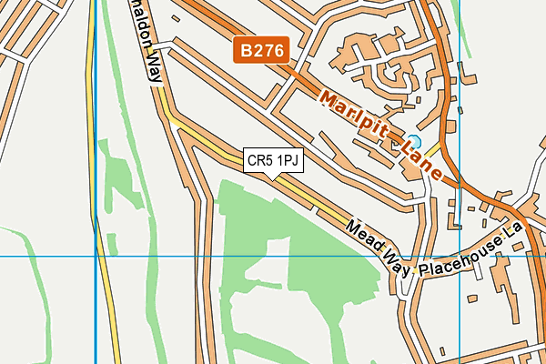 CR5 1PJ map - OS VectorMap District (Ordnance Survey)