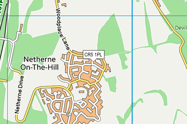 CR5 1PL map - OS VectorMap District (Ordnance Survey)