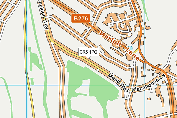 CR5 1PQ map - OS VectorMap District (Ordnance Survey)