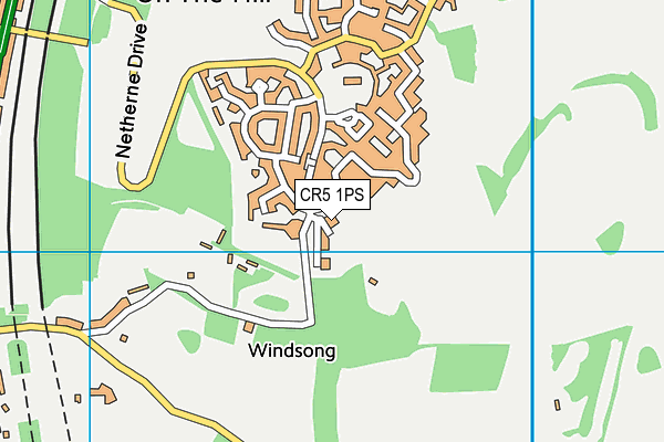 CR5 1PS map - OS VectorMap District (Ordnance Survey)