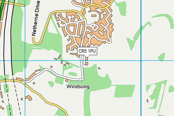 CR5 1PU map - OS VectorMap District (Ordnance Survey)