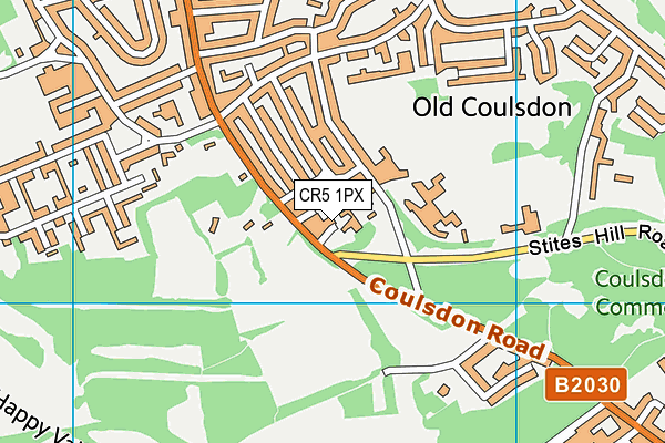 CR5 1PX map - OS VectorMap District (Ordnance Survey)