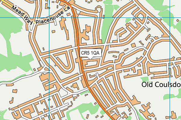 CR5 1QA map - OS VectorMap District (Ordnance Survey)