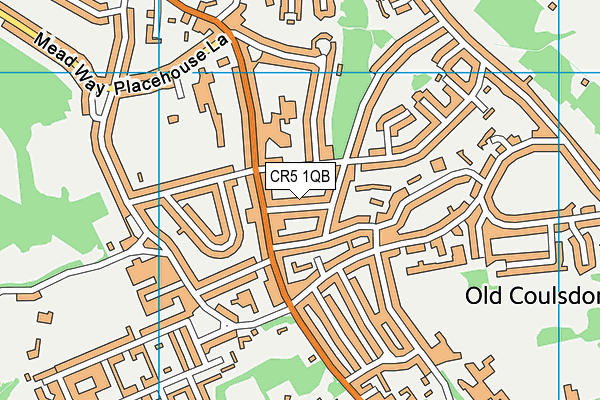 CR5 1QB map - OS VectorMap District (Ordnance Survey)