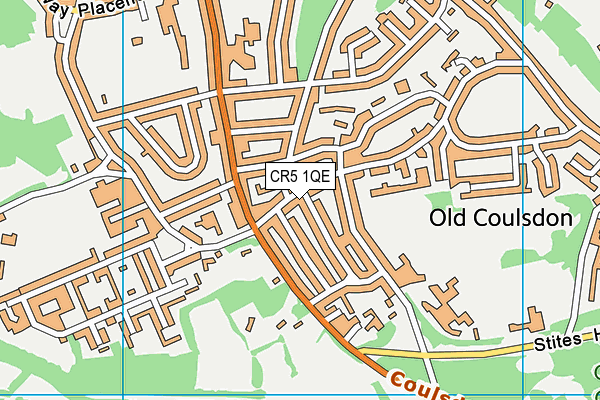 CR5 1QE map - OS VectorMap District (Ordnance Survey)