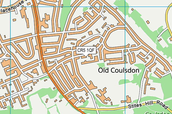 CR5 1QF map - OS VectorMap District (Ordnance Survey)