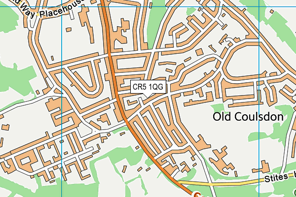 CR5 1QG map - OS VectorMap District (Ordnance Survey)