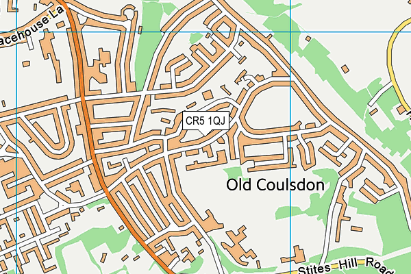 CR5 1QJ map - OS VectorMap District (Ordnance Survey)