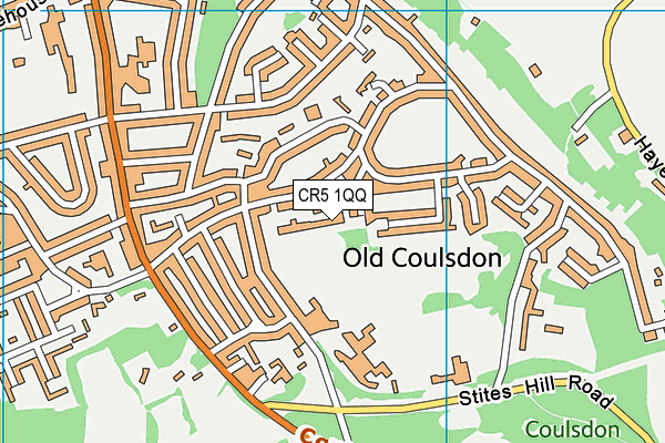 CR5 1QQ map - OS VectorMap District (Ordnance Survey)
