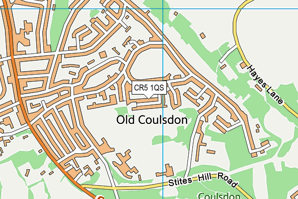 CR5 1QS map - OS VectorMap District (Ordnance Survey)