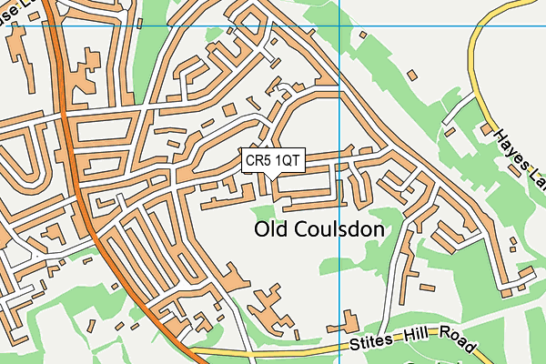 CR5 1QT map - OS VectorMap District (Ordnance Survey)