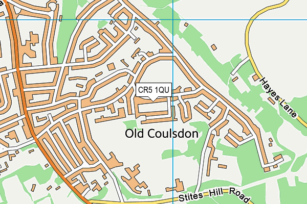 CR5 1QU map - OS VectorMap District (Ordnance Survey)