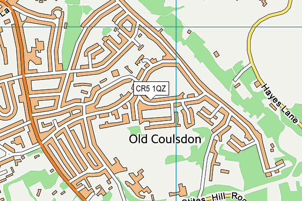 CR5 1QZ map - OS VectorMap District (Ordnance Survey)